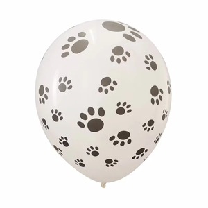 Nouveaux ballons en latex à rayures d'animaux de la jungle, imprimés patte de chien, léopard, vache, pour arrangements de fête et célébrations - Product Image 5