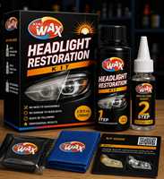 Agente de Reparación y Restauración de Faros de Automóviles de Grado Profesional, Certificado MSDS, Elimina Manchas y Arañazos Menores, Brillo y Claridad