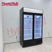 Vitrine réfrigérée commerciale à refroidissement uniforme pour boissons, idéale pour garder les sodas en conserve au frais dans les grands supermarchés