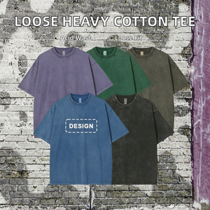 T-shirt décontracté pour homme, coupe ample, manches courtes, couleur unie, col rond, 100% coton jersey, design respirant, imprimé sur le devant - Product Image 2