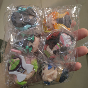 6 pz/set cacciatrice di demoni Tanjirou Nezuko Zenitsu <span class=keywords><strong>Inosuke</strong></span> Mitsuri gatto addormentato Figure in PVC decorazione Desktop Action Figure giocattoli - Product Image 6