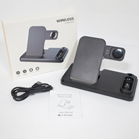 Schitec vente en gros chargeurs multifonctions 4 en 1 15W support de chargeur sans fil chargeur de téléphone magnétique pour appareil de téléphone série i