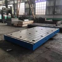 Plateau de surface en fonte de haute précision Minerva Grade 0 avec rainures en T pour plateforme d'inspection, idéal pour les tests en laboratoire et les centres d'usinage