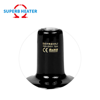 Haute qualité et longue durée de vie 50W 60W 75W 100W 150W lampe chauffante en céramique reptile radiateur usine de chauffage électrique avec CE ROHS