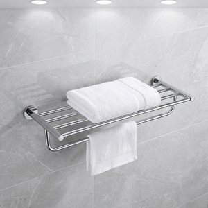 <span class=keywords><strong>Porte</strong></span>-serviettes mural en acier inoxydable personnalisé pour salle de bain, avec étagère, support double pour brosses à dents et anneau <span class=keywords><strong>porte</strong></span>-serviettes – Ensemble de quincaillerie - Product Image 6