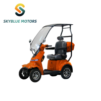 Scooters électriques populaires Sunshine Orange à 4 roues, scooter de mobilité 1000w, autonomie 95-100KM