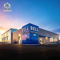 Centre d'entretien de flotte et d'atelier multi-garages préfabriqué en structure métallique robuste à grande portée