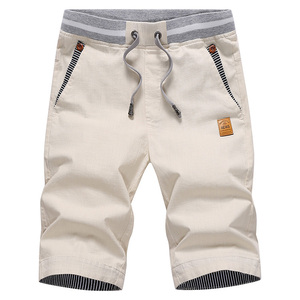 Pantalones de algodón informales de verano para hombre con nuevo estilo de moda al por mayor pantalones cortos de playa con cordón y cintura elástica - Product Image 4
