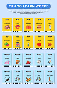 Juego de Tarjetas Inteligentes para Aprendizaje Grupal, Juego Interactivo de <span class=keywords><strong>Adivinar</strong></span> y Dibujar con Tableta de Escritura LCD, Constructor de Vocabulario Educativo - Product Image 5