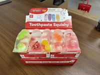 24 Designs Jouet Squishy Croustillant, Simulation de Fruits et Aliments, à Remontée Lente, ASMR, Squishy Nuage Croustillant, Balle Anti-Stress à Presser, Jouet Fidget