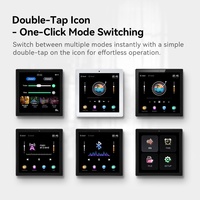 Sistem Audio Layar Sentuh Multibahasa 2 Zona Volume Daya Suara Amplifier Dinding Bluetooth Musik Panel Speaker Plafon