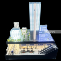 Service de conception d'espaces de bureau sur mesure, modèle de bâtiment gratte-ciel, villa, appartement, hôtel, utilisation de plastique 3D postmoderne