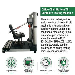 Machine d'essai de durabilité du mécanisme d'inclinaison automatique des chaises de bureau, norme BIFMA X5.1, LT-JJ07 - Product Image 2
