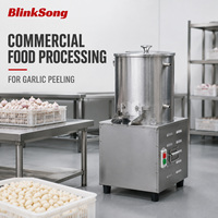 Commerciële roestvrijstalen knoflookpelmachine 35kg/u 220V luchtaangedreven voedselverwerkingsapparatuur BS-TP35 voor fabriek OEM ODM