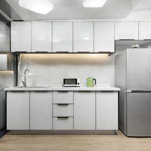 Mueble de Interior de madera de MDF de moda moderno para sala de estar Diseño de panel de estilo elegante - Product Image 2