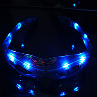 Nouvelles Lunettes LED Clignotantes Style Spider-Man, Lumineuses et Colorées pour Fêtes, Jouets Classiques Brillants pour Danse et Soirées DJ