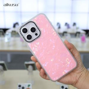 Coques de téléphone en TPU PC transparent anti-impact anti-jaunissement givré Design de luxe pour Iphones 16 15 14 13 Pro Max - Product Image 4