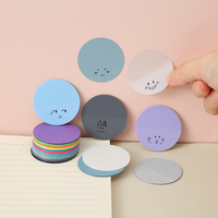 1pcs 4.2*4.2cm Notes autocollantes transparentes pour l'étude Petit design amusant Matériau PET