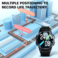 Montre connectée Android 4G VFA56S pour personnes âgées, avec podomètre, surveillance de la santé, tension artérielle, fréquence cardiaque, oxygène sanguin, carte SIM et appel SOS.