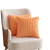 Coussin décoratif carré en fausse fourrure de lapin tissée, style nordique de luxe, personnalisable, lavable en machine