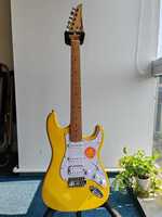 Guitare électrique de haute qualité à prix réduit, personnalisée, modèle Bullfighter OEM MS-100S S-S-H, pont tremolo en érable, micro multicolore