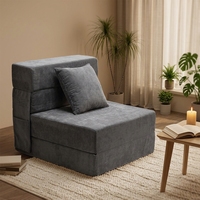 Chaise de camping gonflable multifonctionnelle à une place, design moderne et simple, avec housse en tissu, portable, pour balcon et jardin
