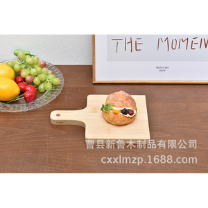 Bandeja de servir rectangular de bambú para carne, pan, sushi, pizza, uso doméstico, color natural, hecha a medida - Product Image 5