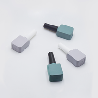 10ml en vrac OEM ODM carré personnalisé Nail Art couche de finition vide Uv Gel polonais bouteille en verre conteneur avec brosse