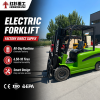 Forklift Listrik Penuh Premium Dua Tahap Tiang Angkat 1.5t 2.5t 3.5t 5t untuk Pemuatan Pelabuhan, Bersertifikasi CE