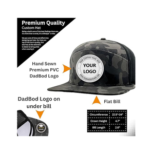 Casquette de camionneur personnalisée de haute qualité, 6 panneaux, sport de golf, Gorras, casquette snapback, imperméable, perforée au laser - Product Image 5