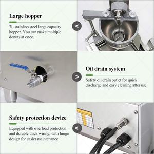 เครื่องทำแป้งโดว์ขนาดเล็กสำหรับทำโดนัททรงกลมทำจากแป้งโดว์รูปโดนัทระบบอัตโนมัติเต็มรูปแบบ - Product Image 6