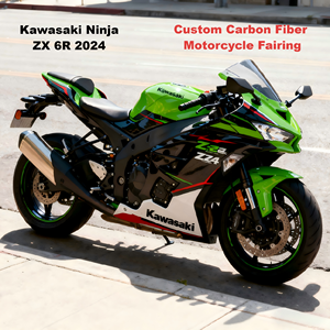 แผ่นซับท้ายรถจักรยานยนต์คาร์บอนไฟเบอร์สำหรับ Kawasaki Ninja <span class=keywords><strong>ZX</strong></span> 6R 2024ผ้าคาร์บอนไฟเบอร์สำหรับรถจักรยานยนต์สินค้าขายส่ง - Product Image 4