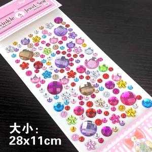 ZHONGLI Autocollant de tatouage temporaire en résine, bijoux de visage colorés pour enfants, accessoires de tatouage <span class=keywords><strong>Bishop</strong></span> pour festivals de musique - Product Image 6