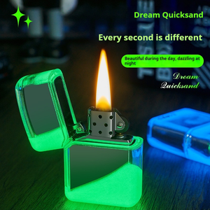 Briquet imperméable à l'eau coloré coloré Quicksand Art Design idéal cadeau imperméable populaire créatif unique - Product Image 3