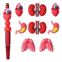 Grosir Manik-Manik PVC Silikon 3D Bentuk Dokter dan Perawat, Model Baru, Kreatif, untuk Pembuatan Perhiasan dan Pena