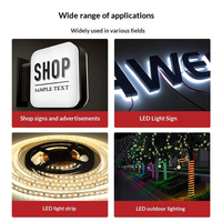 Transformateur d'alimentation industriel à sortie unique pour boîtier lumineux à LED semi-encapsulé noir pour caractères lumineux