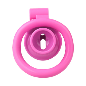 Dispositivo de castidad masculina, jaula para pene, ejercicio para hombre, impreso en <span class=keywords><strong>3D</strong></span>, accesorios de engranaje de Bondage rosa, anillo de pene corto plano de plástico ligero - Product Image 5