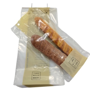 Sacs en polyéthylène transparents LDPE personnalisés <span class=keywords><strong>de</strong></span> qualité alimentaire avec fermeture à languette pour l'emballage <span class=keywords><strong>de</strong></span> pain <span class=keywords><strong>de</strong></span> mie, sacs à pain en plastique à languette pour boulangerie - Product Image 3
