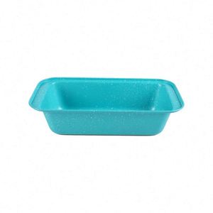 Molde Rectangular para Pan y Tostadas, Antiadherente, de Acero al Carbono, con Espolvoreado Azul, de Acero Inoxidable, Sin Tapa - Product Image 6
