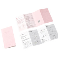 Livret plié personnalisé en papier laminé imprimé offset, mini livre d'instructions, manuel d'utilisation avec impression couleur