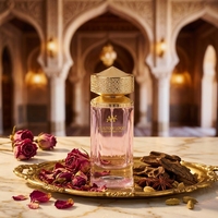 Botol Parfum Kosong Wanita 100ML Grosir, Pompa Semprot, Kaca Berkualitas Tinggi, Desain Arab Dubai
