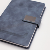 Carnet de notes en cuir avec couverture rigide A5, logo personnalisé en gros, reliure thermique pour agenda de bureau