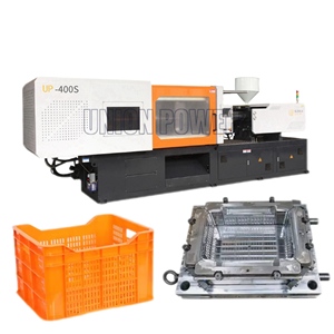 Máquina de moldeo por inyección de cesta de frutas y verduras, fabricante de máquina de fabricación de cajas de plástico completamente automática de 400 toneladas - Product Image 2