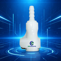 Mini connecteur rapide POM résistant à la corrosion pour nébuliseur médical, haute résistance à la déformation, flux de liquide fluide