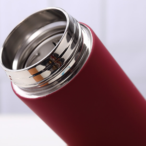 Thermos doux au toucher avec infuseur, flacon à thé isolé à Double paroi en acier inoxydable, bouteille d'eau personnalisée, flacon à thé, 15oz/450ml - Product Image 3