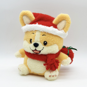Poupée en peluche <span class=keywords><strong>Corgi</strong></span> de Noël poupée en peluche chiot pour la décoration de Noël cadeaux de vacances - Product Image 3