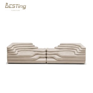 Italiano moderno nuovo design di lusso casa/hotel/appartamento soggiorno mobili modulo combinazione divano in pelle <span class=keywords><strong>terrazza</strong></span> - Product Image 2