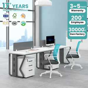 Mampara de Oficina Modular para Centro de Llamadas, Escritorio de Oficina para 2, 4 o 6 Personas, Cubículo de Oficina Moderno, Estación de Trabajo - Product Image 1