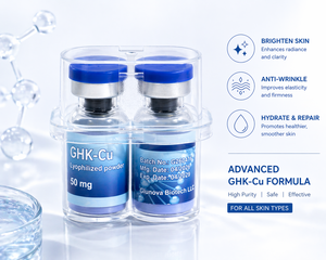 เปปไทด์ GHK-CU ความบริสุทธิ์สูง 99% ผงแห้งแช่แข็ง สารสกัดจากสมุนไพร ลดเลือนริ้วรอย เกรดเครื่องสำอาง 50 มก. - Product Image 3