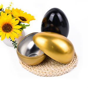 In Ấn Tùy Chỉnh Hình Dạng Trứng Hộp Quà Tặng Thiếc, Kẹo Trứng Hộp Thiếc, Hộp Rỗng Sô Cô La Tin - Product Image 4